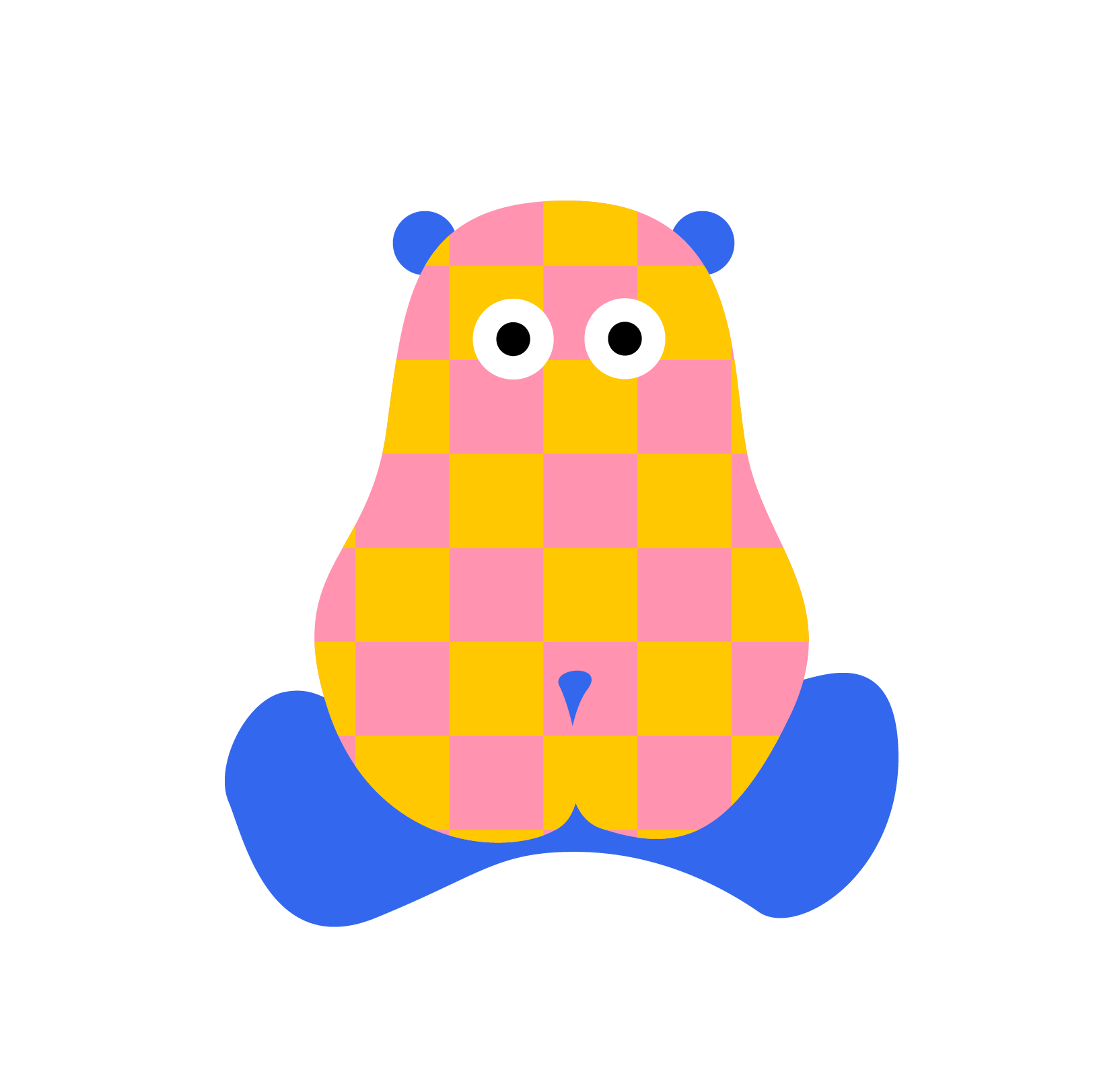 澄ましたシロクマ